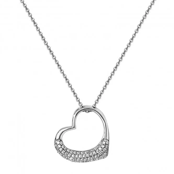 Acotis Silver Pendant Rhodium Plated Zirconia G3334