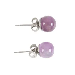 Amethyst Stud Earrings