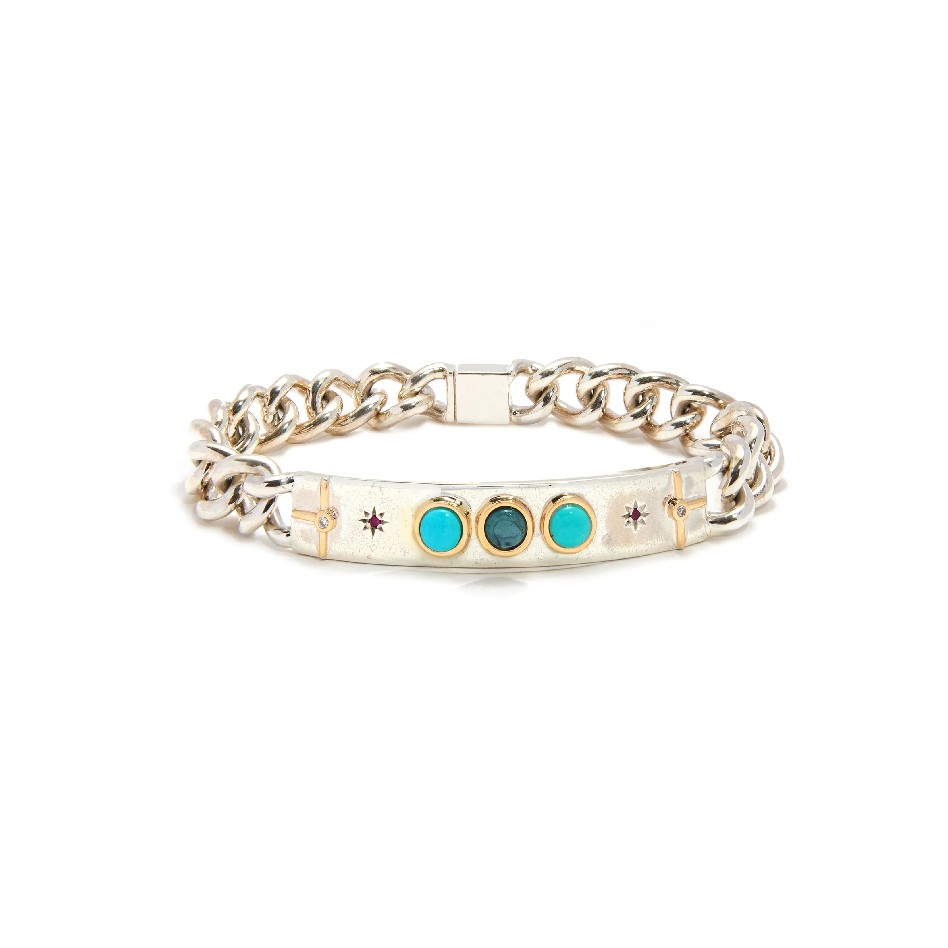 Desert Moon Curb Chain ID Bracelet