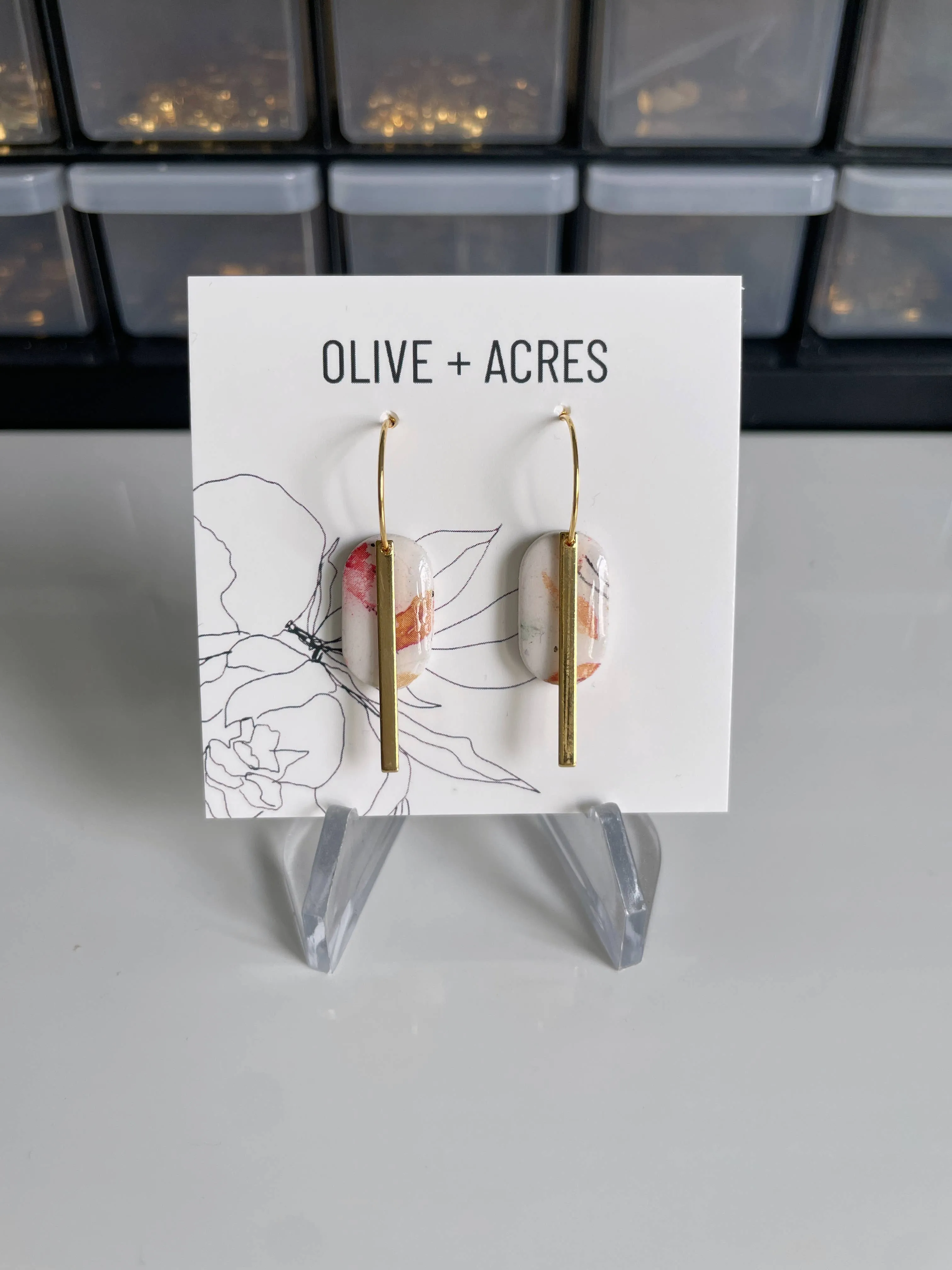 Dolly | Rose Design Earrings
