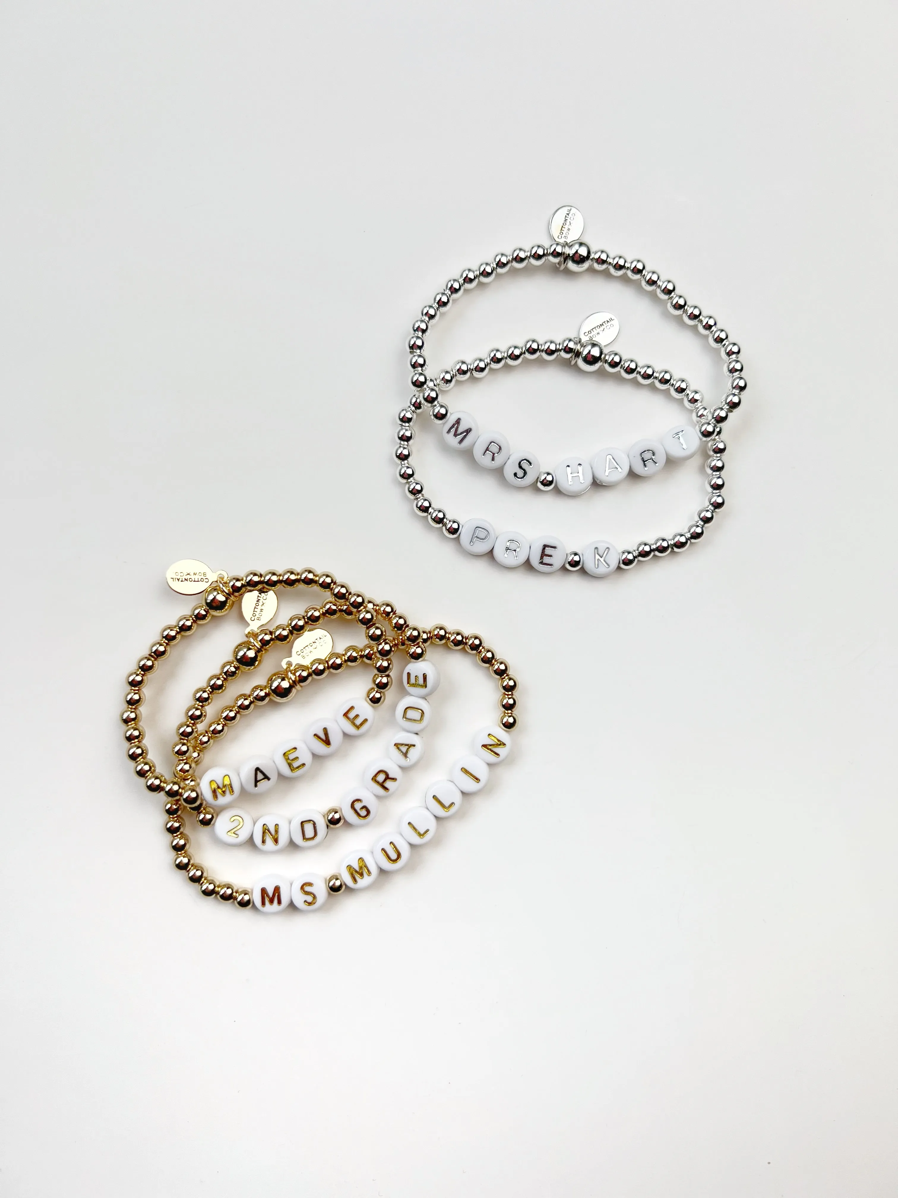Individual Name Beaded Bracelet