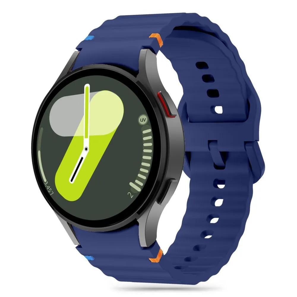 Samsung Galaxy Watch 4 / 5 / 6 / 7 / FE Tech-Protect Silicone Sport Urrem - Mørkeblå