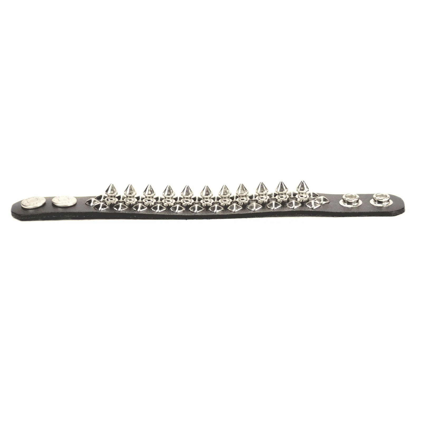 Spike and Diamond Stud Wristband
