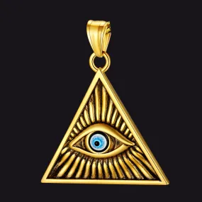 Triangle All Seeing Eye Pendant