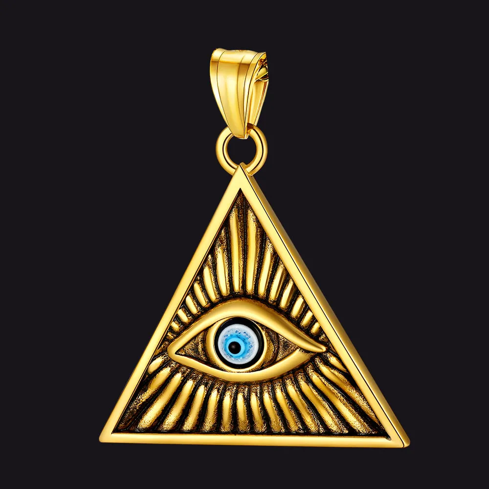 Triangle All Seeing Eye Pendant